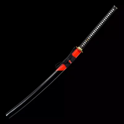 Svart Saya Naginata svärd