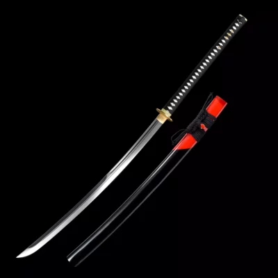 Svart Saya Naginata svärd 紅梅