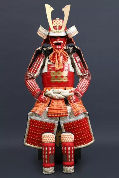 Handgjord Röd Japansk Samurajrustning för Yukimura Sanada