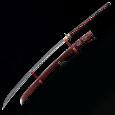 Naginata Samurajsvärd T10 Kolstål Äkta Hamon