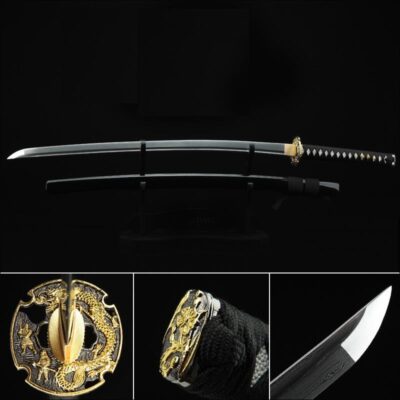 Handgjord Katana Kurotsuki (黒月)